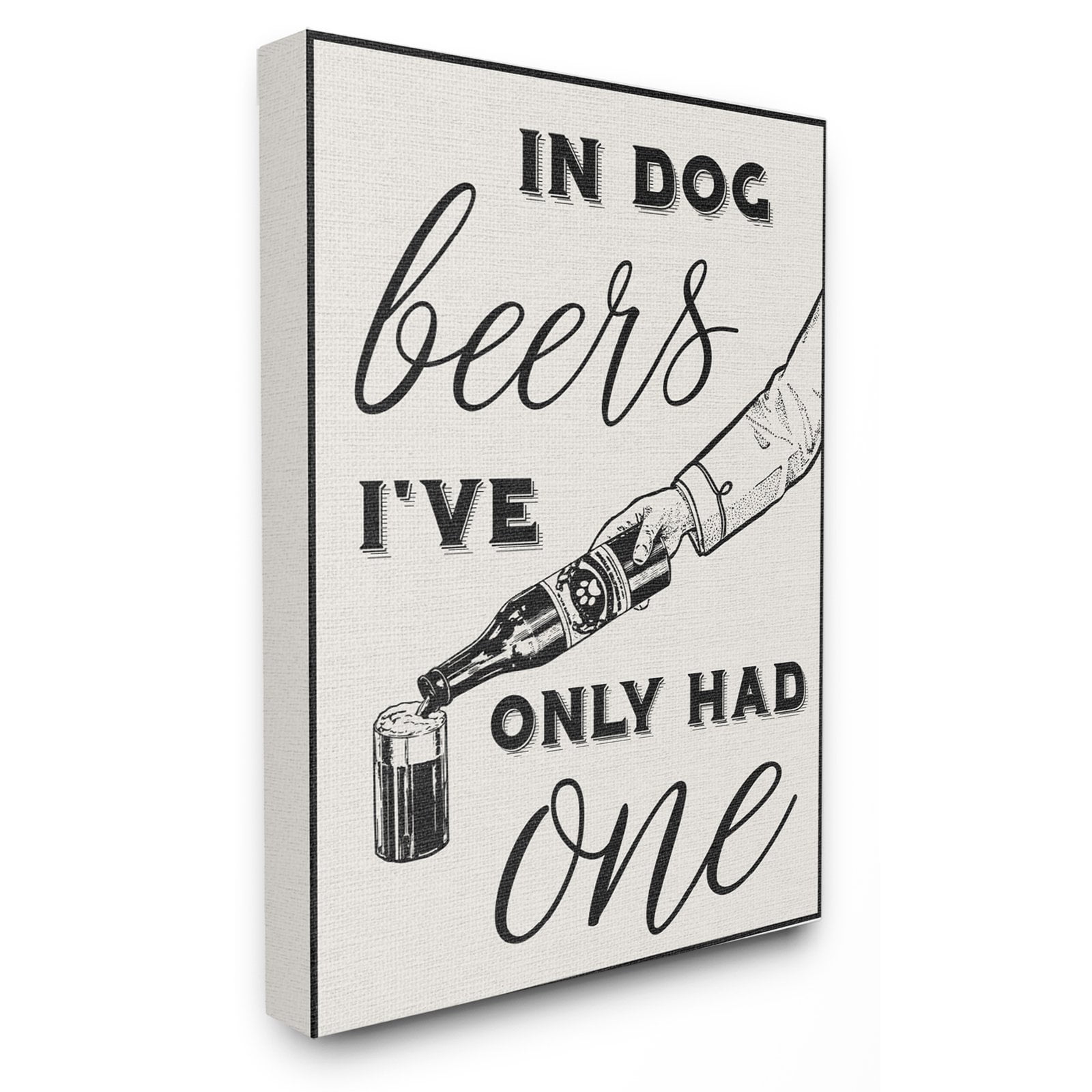 The Stupell Home Decor Collection In Dog Beers Ive Only Had One Funny Wall Art