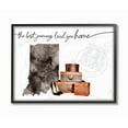 thumbnail image 1 of The Stupell Home Decor Collection Indiana State The Best Journeys Lead You Home Fashion Shoes and Luggage Illustration Framed Giclee Texturized Art, 1 of 4