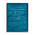 thumbnail image 1 of The Stupell Home Decor Collection Informational Boat Blueprint Framed Giclee Texturized Art, 11 x 1.5 x 14, 1 of 4