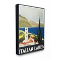 thumbnail image 1 of The Stupell Home Decor Collection Italian Lakes Poster Wall Art, 1 of 6