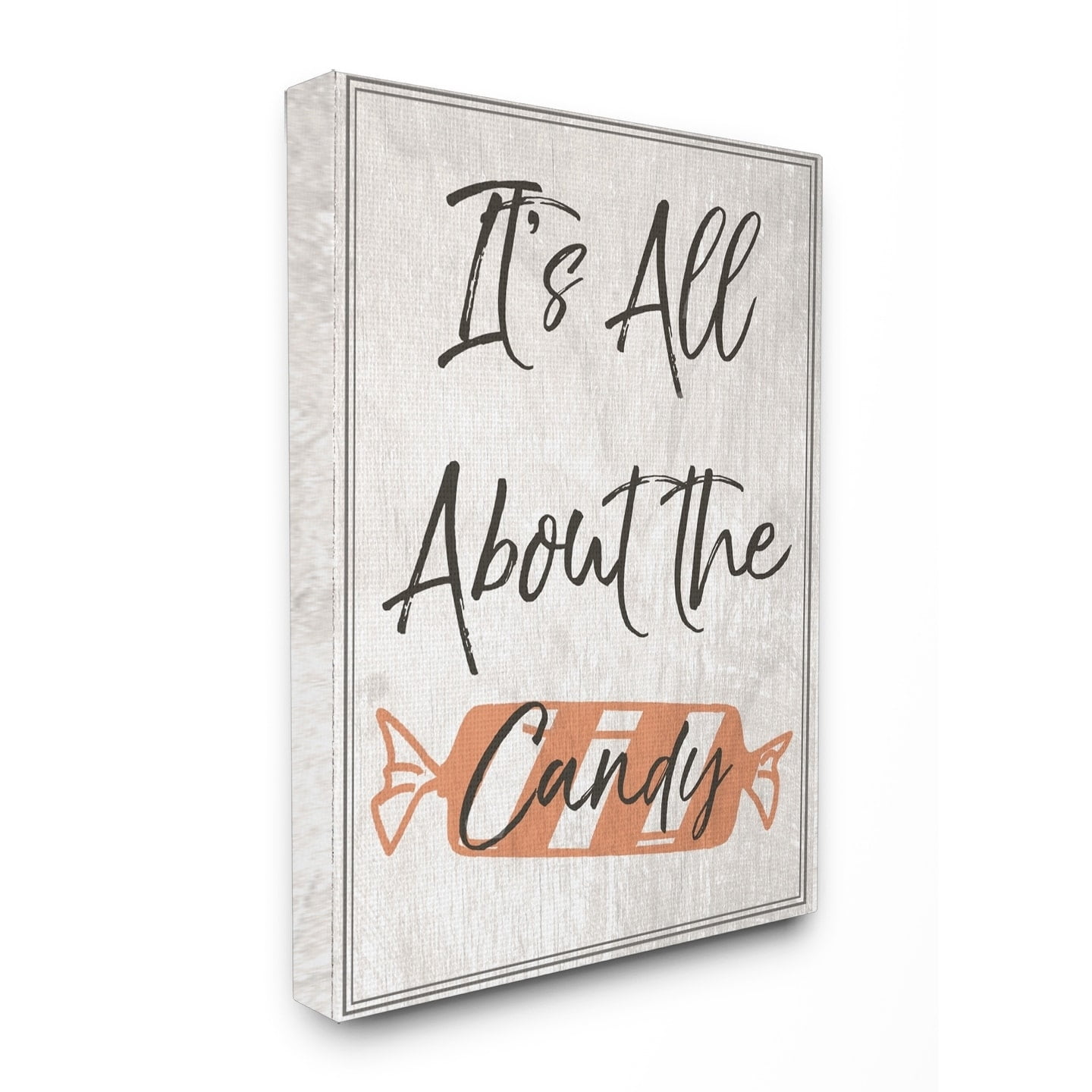 The Stupell Home Decor Collection Its All About the Candy Old Fashioned Illustration Wall Art