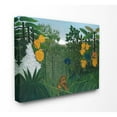 thumbnail image 1 of The Stupell Home Decor Collection Jungle Sunrise Lion Conflict Illustration Canvas Wall Art, 1 of 4
