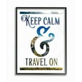 thumbnail image 1 of Stupell Keep Calm and Travel On Framed Giclee Texture Art 16 x 20, 1 of 4