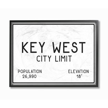 The Stupell Home Decor Collection Key West City Limit Canvas Wall Art