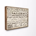 thumbnail image 1 of The Stupell Home Decor Collection Kitchen Rules Creme Typography Kitchen Stretched Canvas Wall Art, 16 x 1.5 x 20, 1 of 5