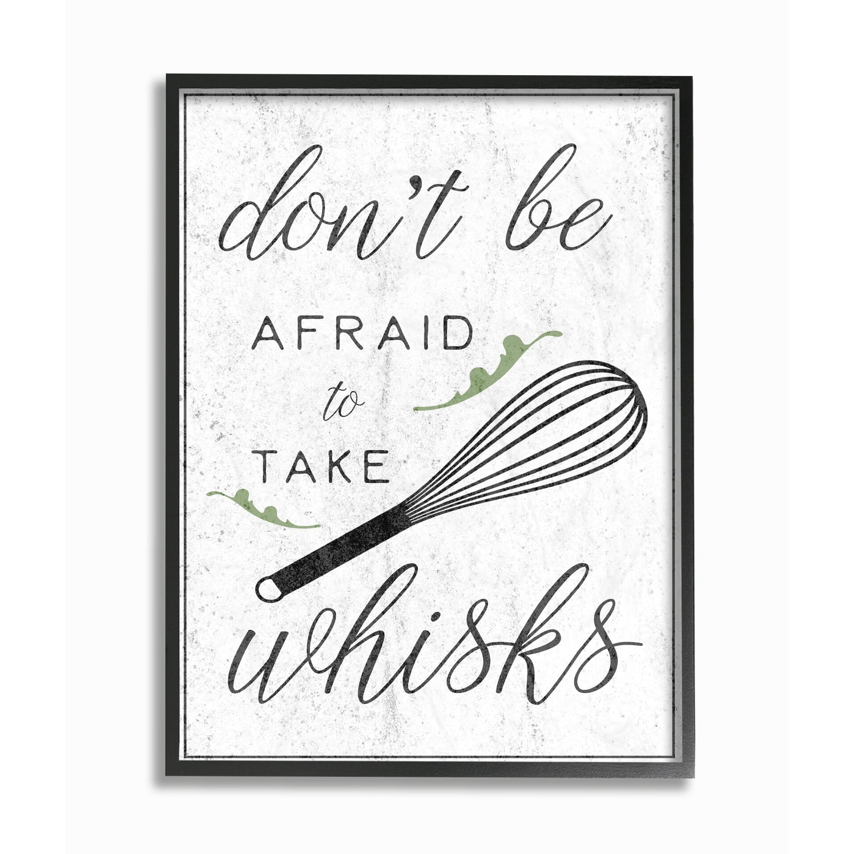 The Stupell Home Decor Collection Kitchen Take Whisks! Oversized Framed Giclee Texturized Art