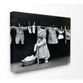 thumbnail image 1 of The Stupell Home Decor Collection Kitten Does The Laundry Canvas Wall Art, 1 of 6