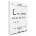 thumbnail image 1 of The Stupell Home Decor Collection Let All Be Done In Love Wall Art, 1 of 5
