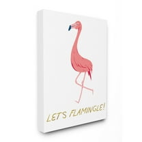 The Stupell Home Decor Collection Lets Flamingle Wall Art