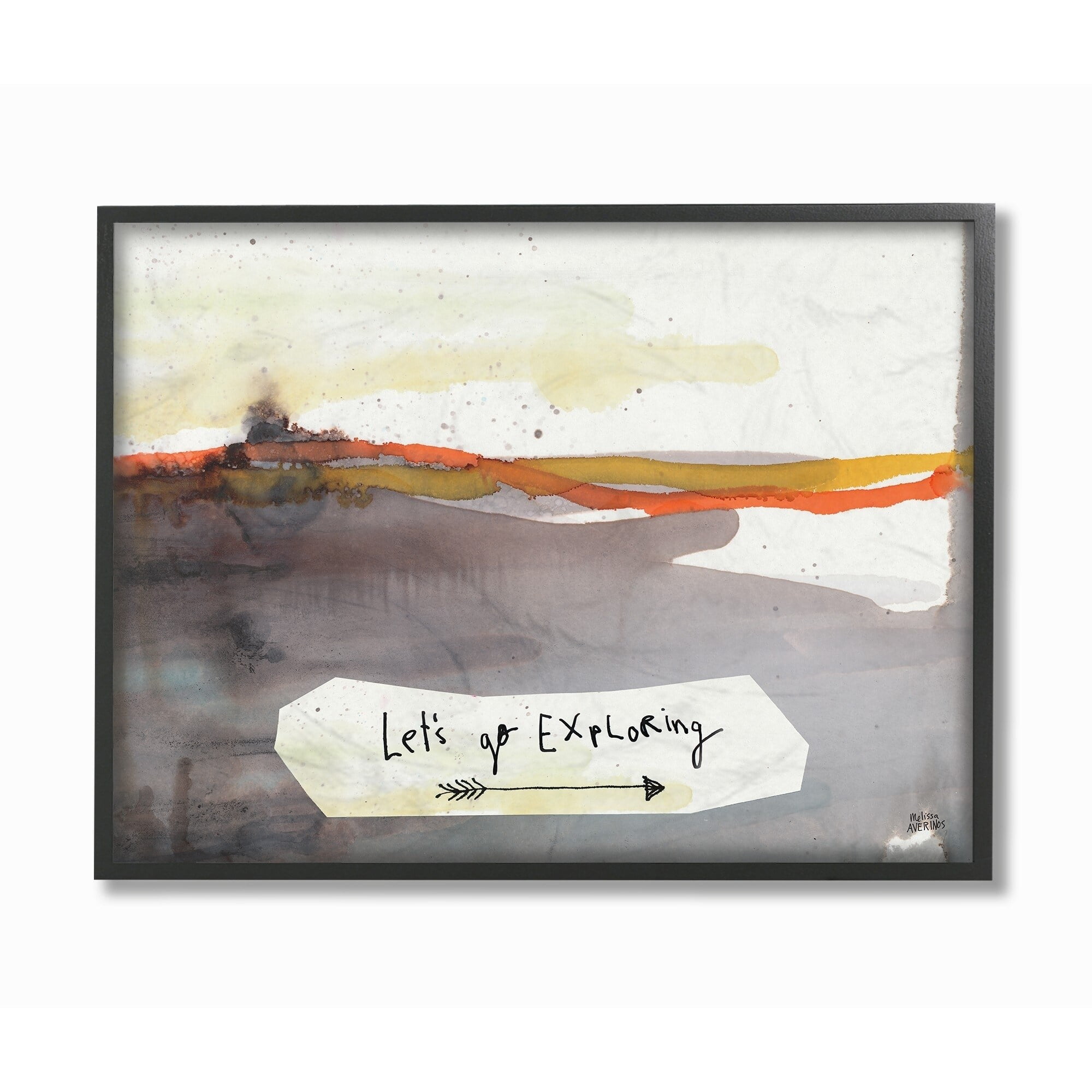 The Stupell Home Decor Collection Lets Go Exploring Painterly Landscape Wall Art