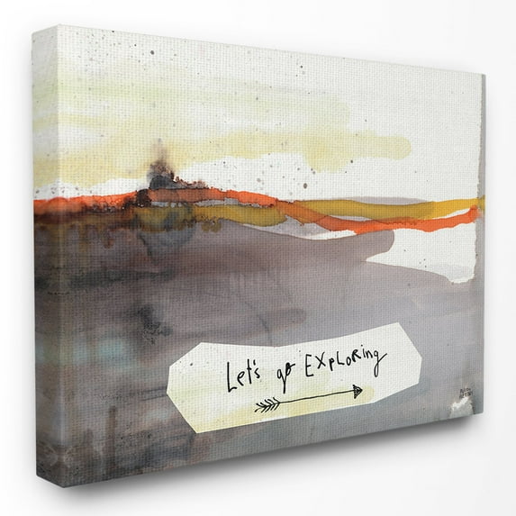The Stupell Home Decor Collection Lets Go Exploring Painterly Landscape Wall Art