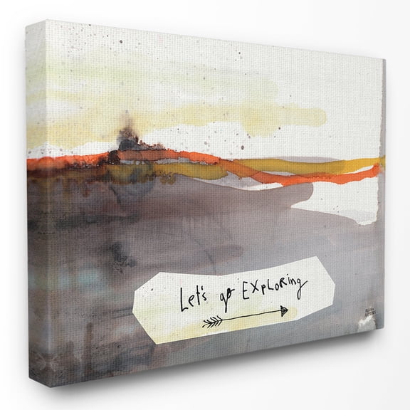 The Stupell Home Decor Collection Lets Go Exploring Painterly Landscape Wall Art