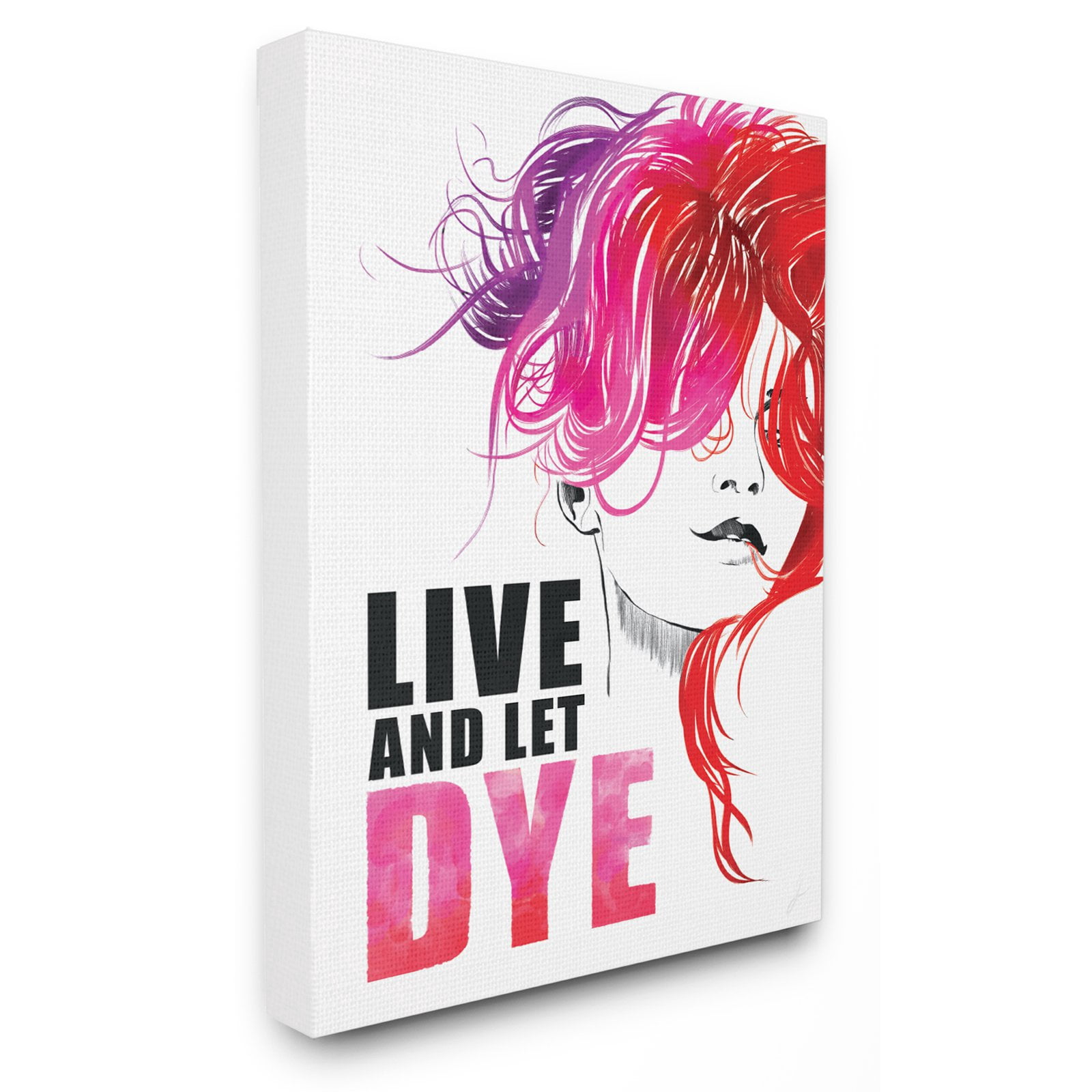 The Stupell Home Decor Collection Live And Let Dye Glam Fashion Wall Art