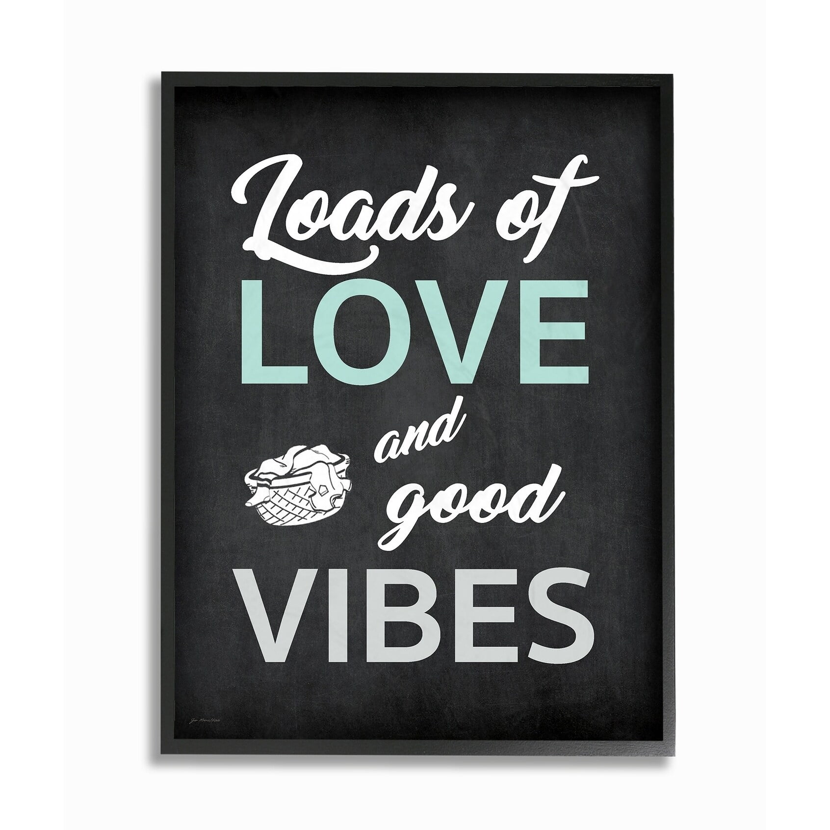 Stupell  Loads Of Love and Good Vibes Typography Framed Giclee Texturized Art 11 x 14