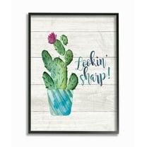 The Stupell Home Decor Collection Looking Sharp Cactus Wall Art