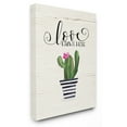 thumbnail image 1 of The Stupell Home Decor Collection Love Grows Here Cactus Wall Art, 1 of 4