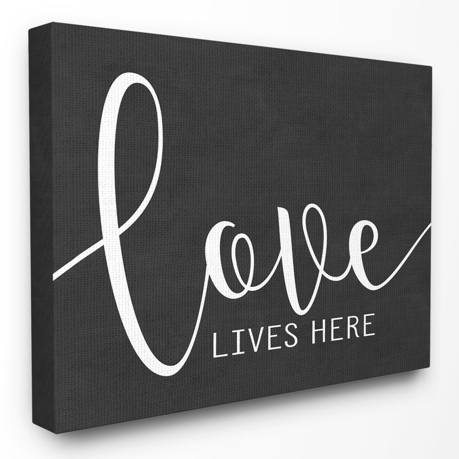The Stupell Home Decor Collection Love Lives Here Wall Art