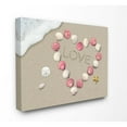 thumbnail image 1 of The Stupell Home Decor Collection Love Written In Sand With Starfish Sand Dollar and Seashell Heart Canvas Wall Art, 1 of 4