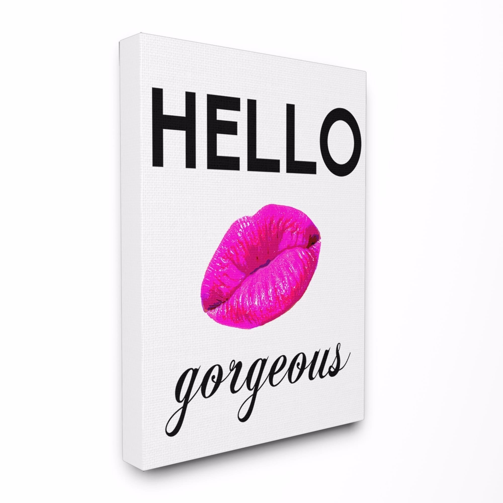 The Stupell Home Decor Collection Lulusimonstudio Hello Gorgeous Stretched Canvas Wall Art, 16 x 1.5 x 20