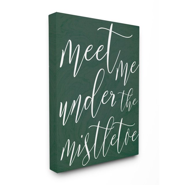 The Stupell Home Decor Collection Meet Me Under the Mistletoe Christmas