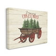 thumbnail image 1 of The Stupell Home Decor Collection Merry Christmas Tree Wagon Stretched Canvas Wall Art, 1 of 5