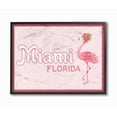 thumbnail image 1 of Stupell Miami Florida Flamingo Framed Giclee Texture Art 16 x 20, 1 of 4