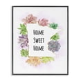 thumbnail image 1 of Stupell Industries Bohemian Minnesota State Home Sweet Home Succulent Watercolor Vignette Black Framed Giclee Art, 16 x 20, by Ziwei Li, 1 of 7