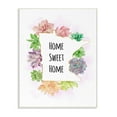thumbnail image 1 of The Stupell Home Decor Collection Minnesota State Home Sweet Home Succulent Watercolor Vignette Wood Wall Art, 1 of 5