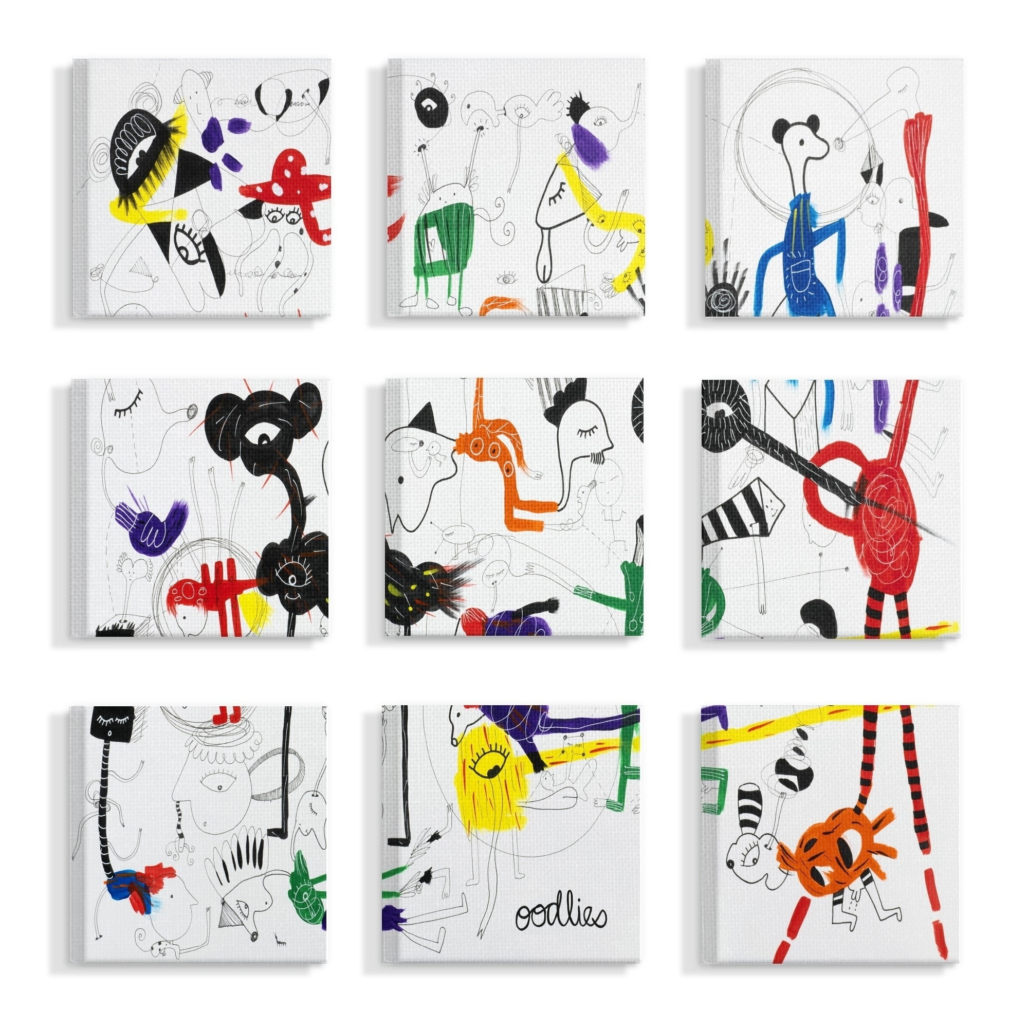 The Stupell Home Decor Collection Modern Line Drawings Wall Art Set