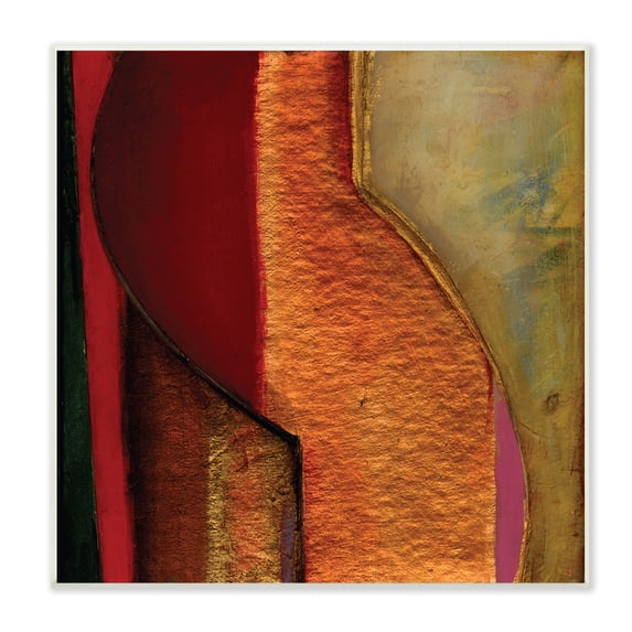 The Stupell Home Decor Collection Modern Zig Zag Russet Wall Art