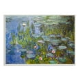 thumbnail image 1 of The Stupell Home Decor Collection Monet Impressionist Lilly Pad Pond Painting Wood Wall Art, 1 of 6