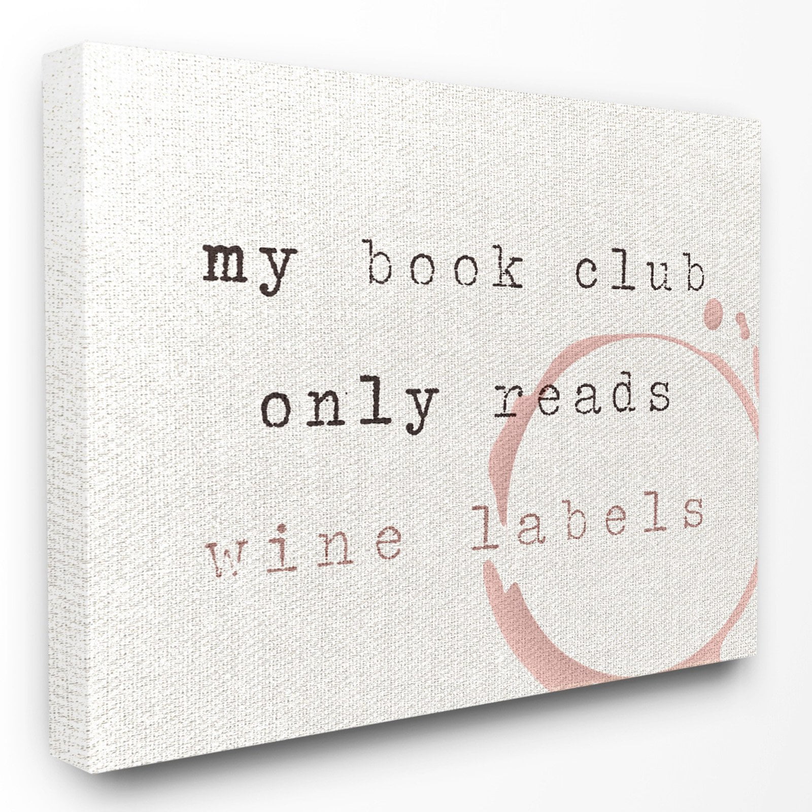 The Stupell Home Decor Collection My Book Club Reads Wine Labels Wall Art