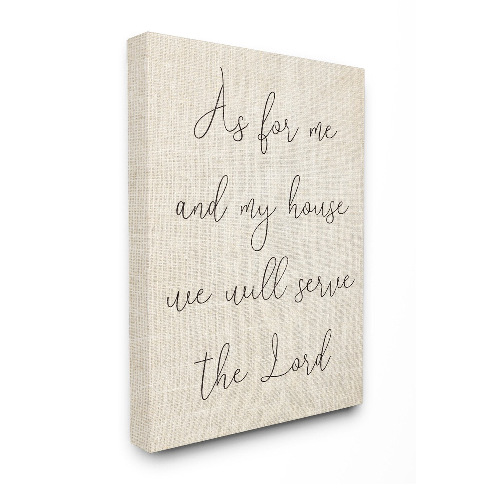 The Stupell Home Decor Collection My House Will Serve The Lord Wall Art