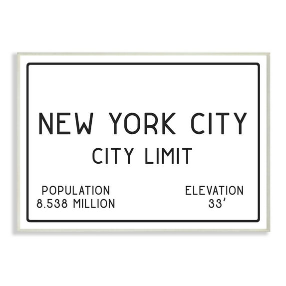 The Stupell Home Decor Collection NYC City Limit Canvas Wall Art