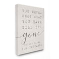 thumbnail image 1 of The Stupell Home Decor Collection Never Know Till Its Gone Canvas Wall Art, 1 of 6