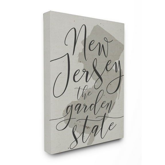 The Stupell Home Decor Collection New Jersey Garden State XXL Stretched Canvas Wall Art