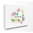 thumbnail image 1 of The Stupell Home Decor Collection New York State Home Sweet Home Succulent Watercolor Vignette Canvas Wall Art, 1 of 4