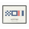 thumbnail image 1 of The Stupell Home Decor Collection Newport Rhode Island Nautical Flags Framed Wall Art, 1 of 5