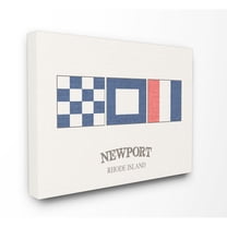 The Stupell Home Decor Collection Newport Rhode Island Nautical Flags Wall Art