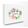 thumbnail image 1 of The Stupell Home Decor Collection North Carolina State Home Sweet Home Succulent Watercolor Vignette Canvas Wall Art, 1 of 4