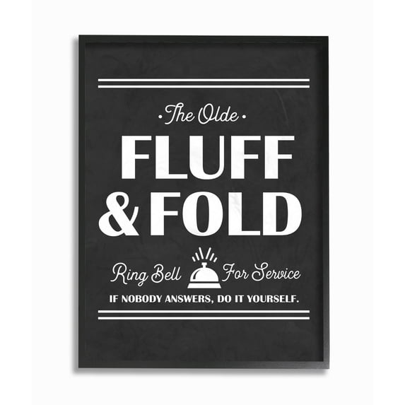 The Stupell Home Decor Collection Olde Fluff and Fold Ring Bell For Service Canvas Wall Art
