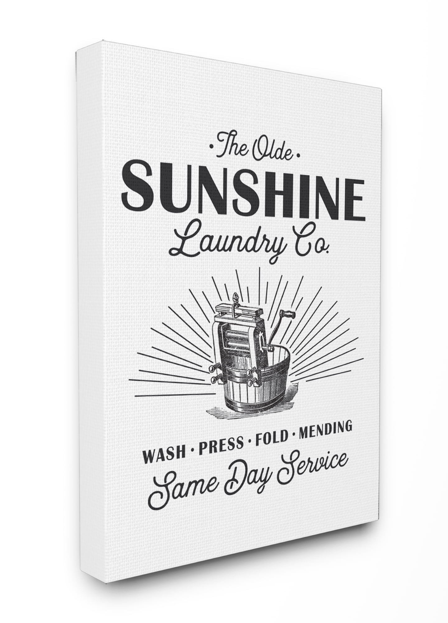 The Stupell Home Decor Collection Olde Sunshine Laundry Co Vintage Sign Wall Art