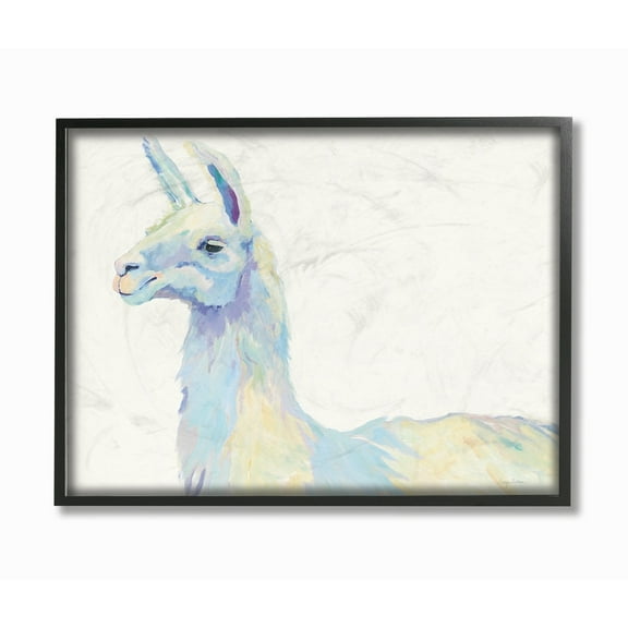 The Stupell Home Decor Collection Ophelia the Llama Framed Giclee Wall Art