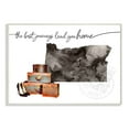 thumbnail image 1 of The Stupell Home Decor Collection Oregon State The Best Journeys Lead You Home Fashion Shoes and Luggage Illustration Wood Wall Art, 1 of 5