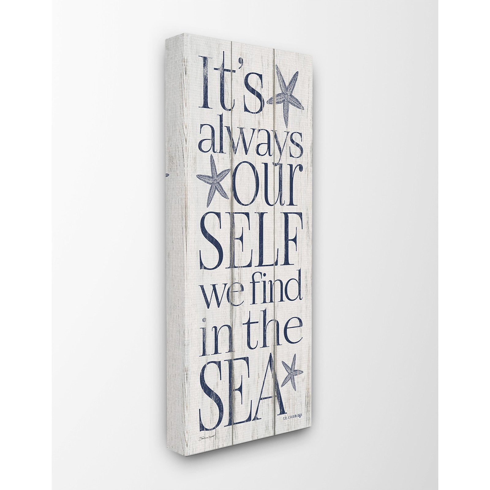The Stupell Home Decor Collection Our Self We Find in the Sea Wall Art