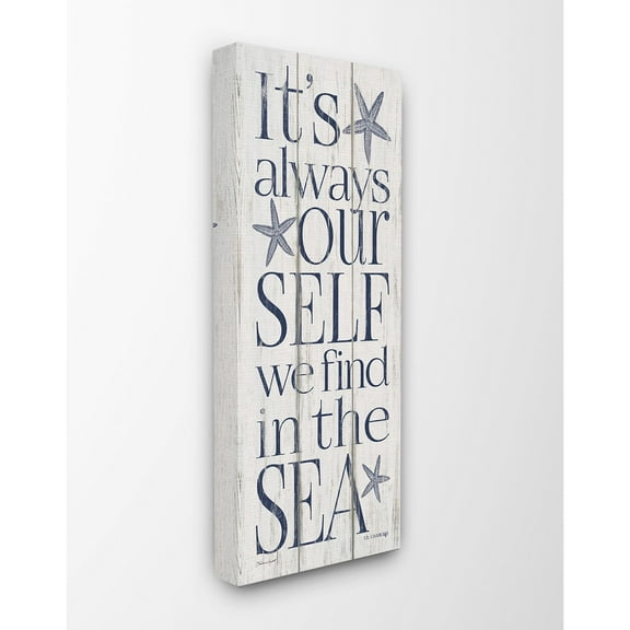 The Stupell Home Decor Collection Our Self We Find in the Sea Wall Art