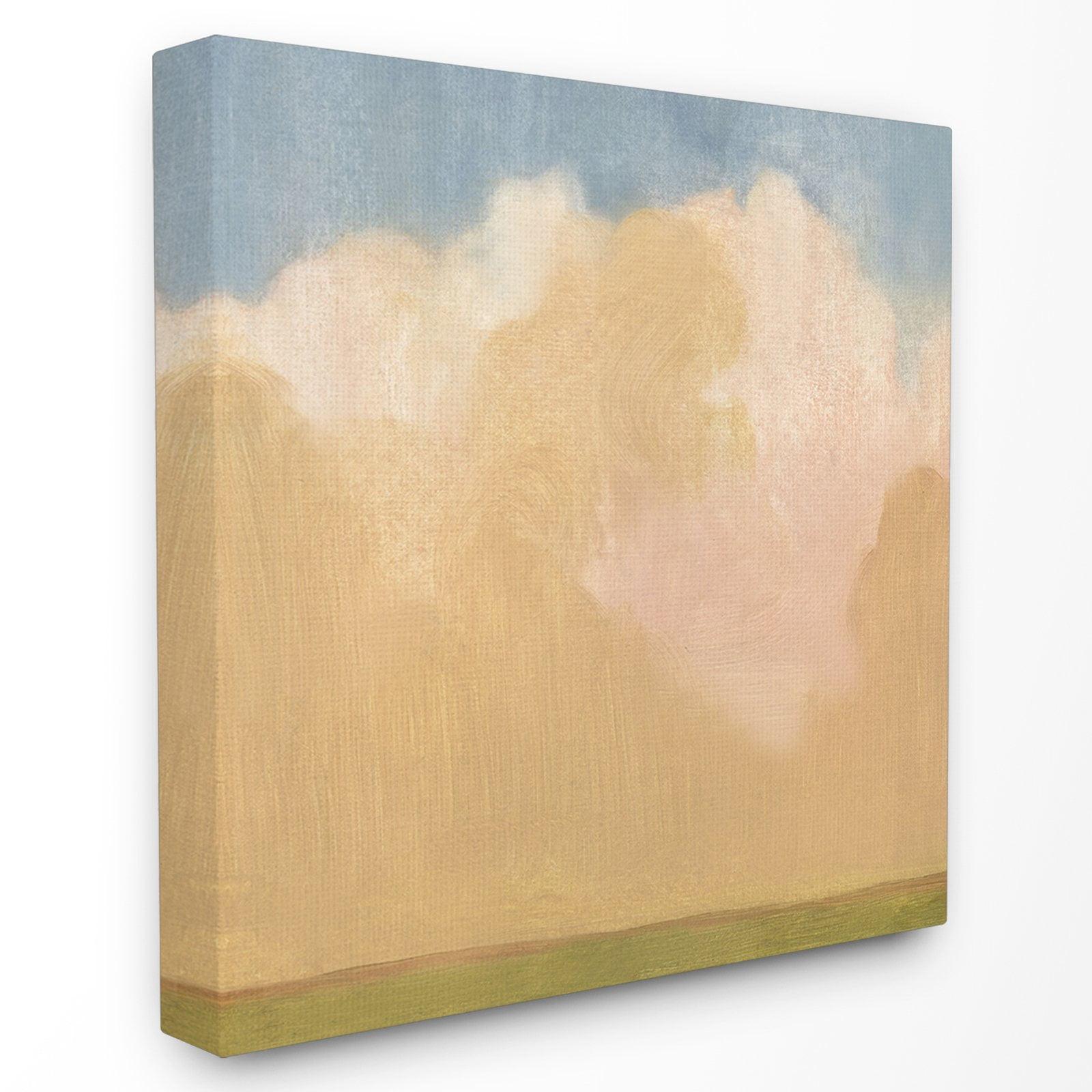 The Stupell Home Decor Collection Painted Fields Clouds Farm Canvas Wall Art