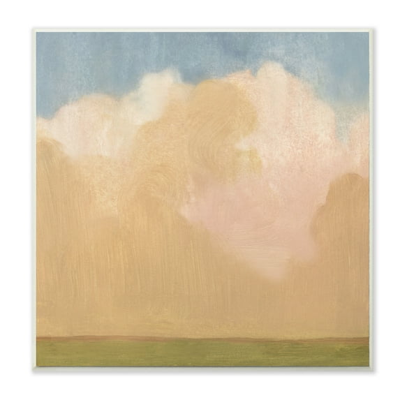 The Stupell Home Decor Collection Painted Fields Clouds Farm Wall Plaque Art, 12 x 0.5 x 12