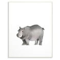 thumbnail image 1 of The Stupell Home Decor Collection Painted Hippo Canvas Wall Art, 1 of 5