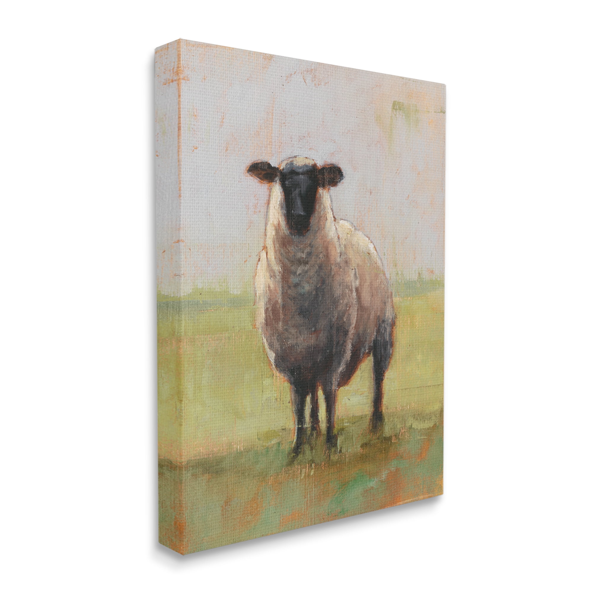 The Stupell Home Decor Collection Painterly Away From Flock Sheep Oversized Stretched Canvas Wall Art, 24 x 1.5 x 30